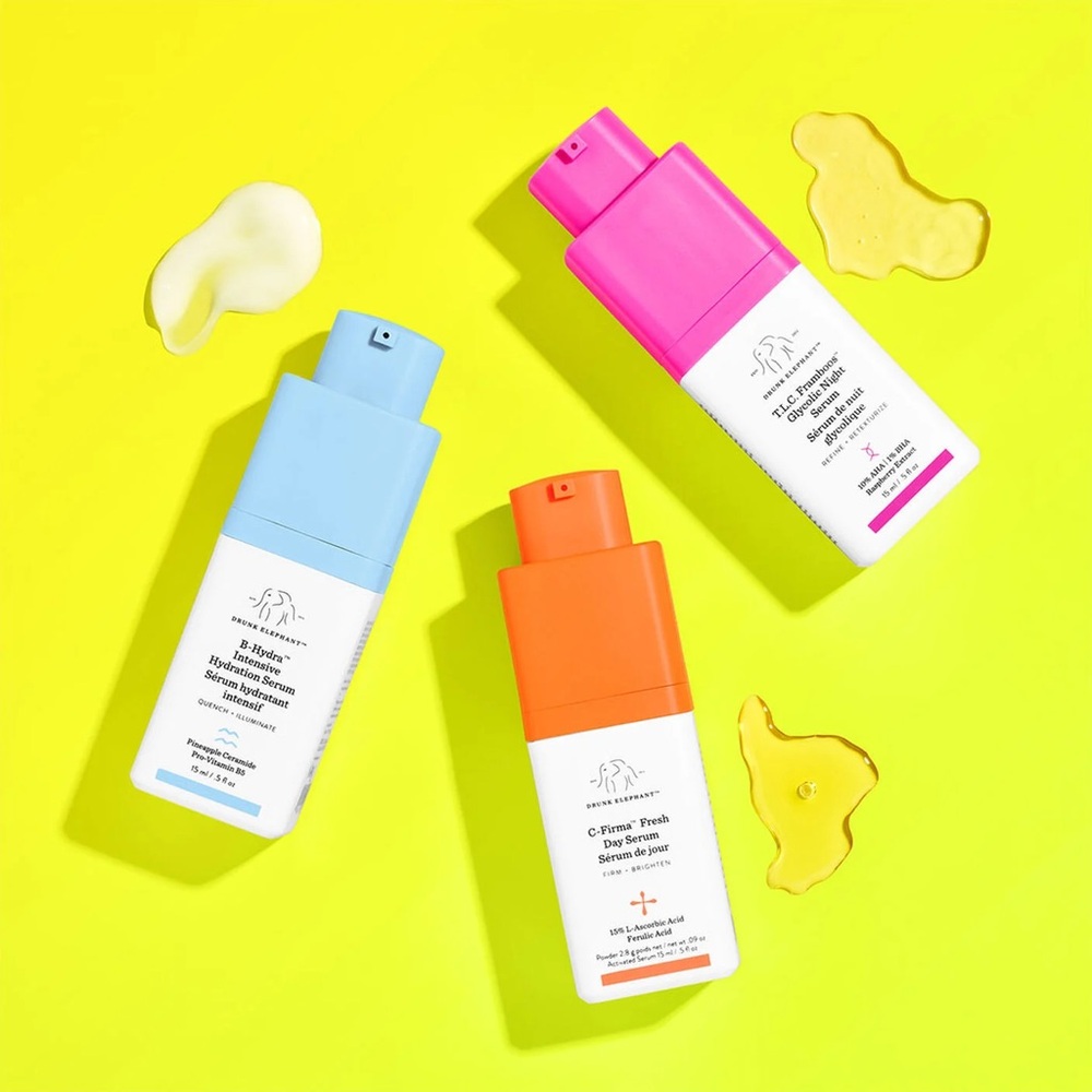 NIB Drunk Elephant Itty Bitty Midi Committee: An Acid Kit, Travel Size Serums - Picture 2 of 4